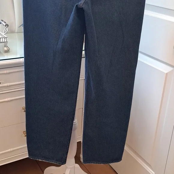 NWOT Madewell Womens Baggy Straight Medium Wash Stretch High Rise‎ Jeans Size 28